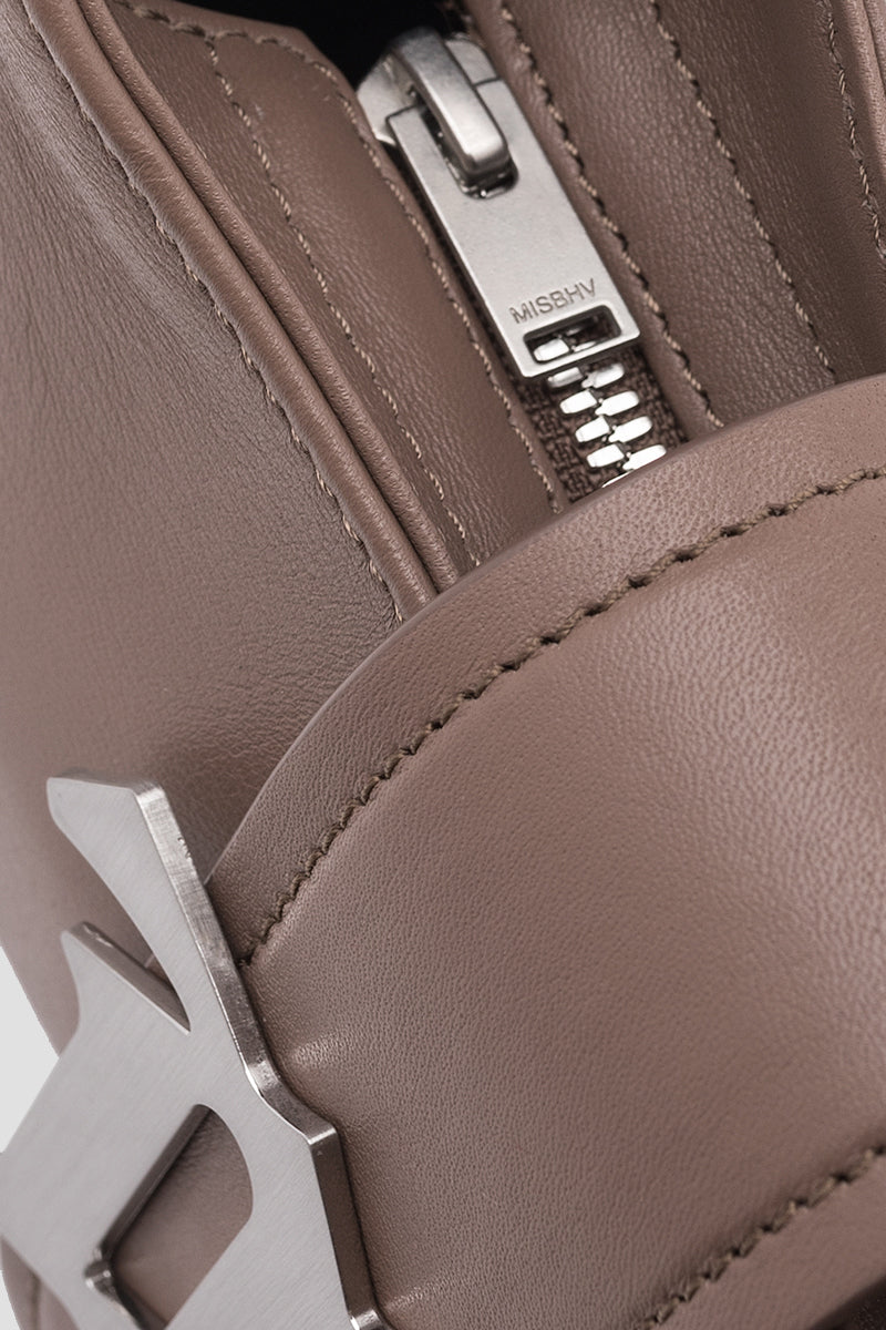 SCHULTERTASCHE AUS LEDER KLEIN