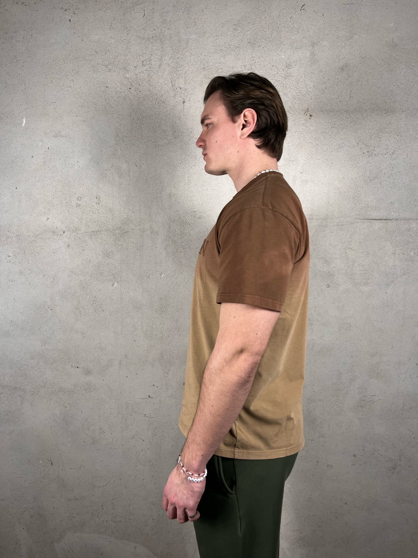 LOGO EMBROIDERY GRADIENT T-SHIRT