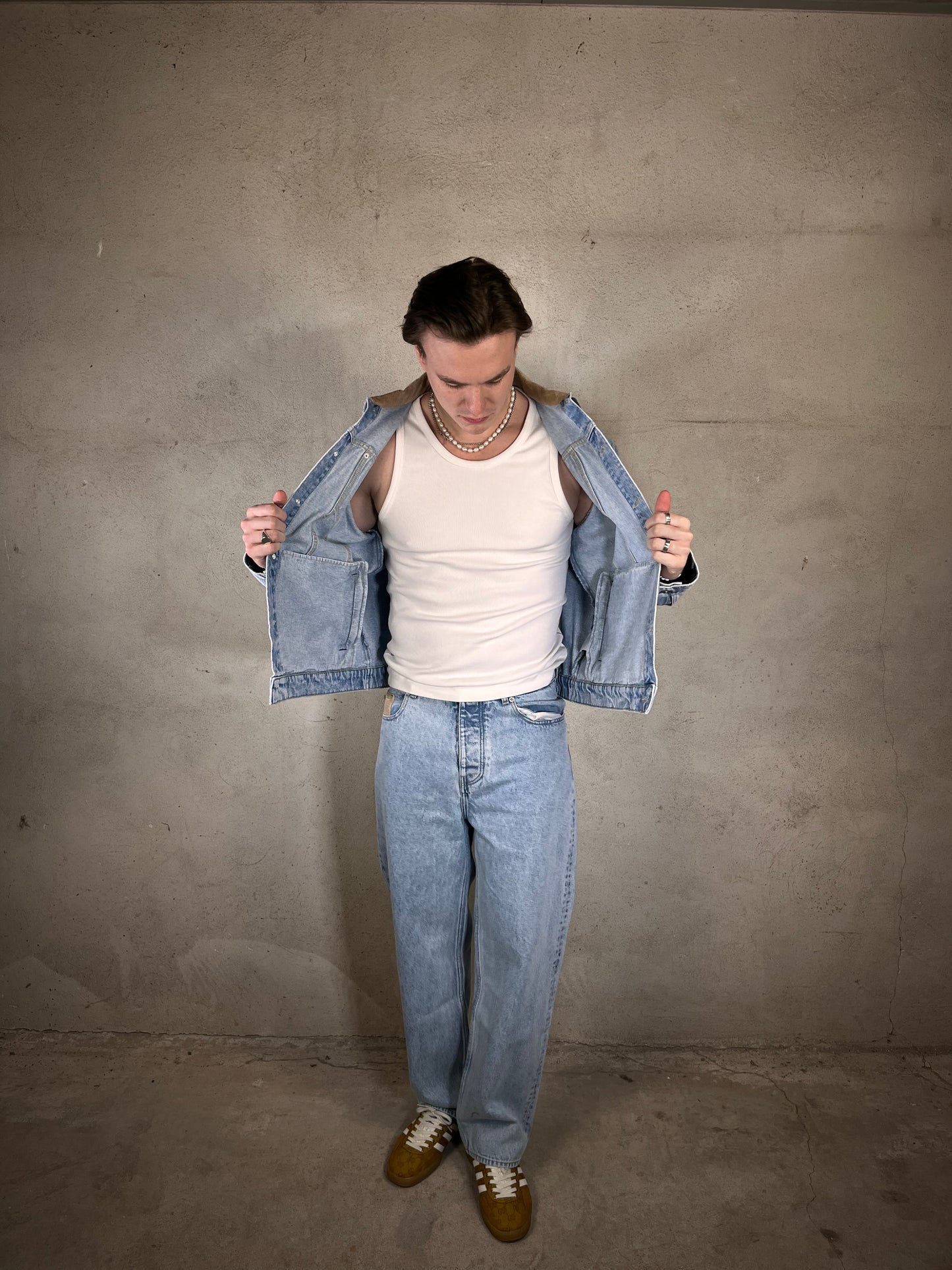 La Veste Jean Délavée