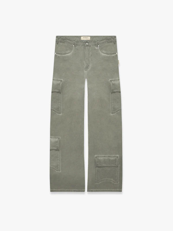 Oil Washed Cargo Pants