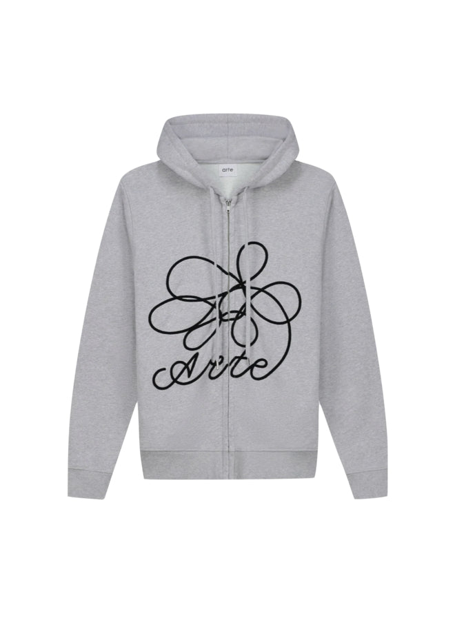 Flower Logo Zip Hoodie