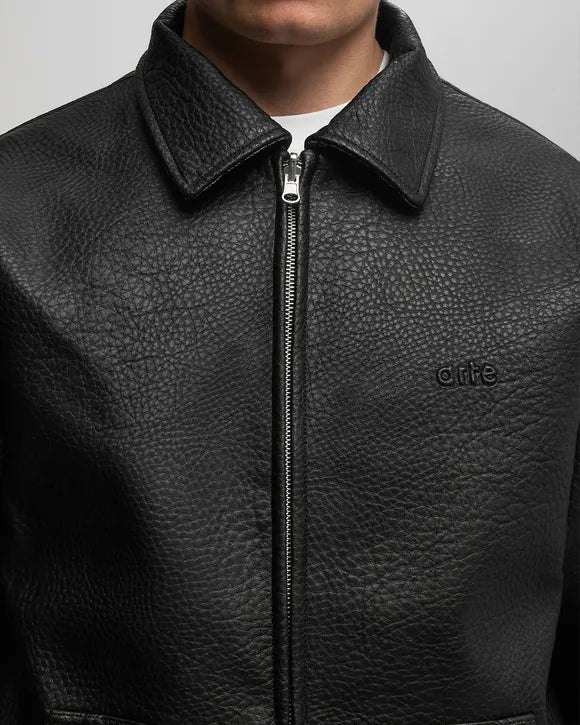 Reversible Plaid Leather Jacket