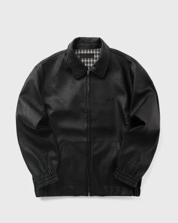 Reversible Plaid Leather Jacket