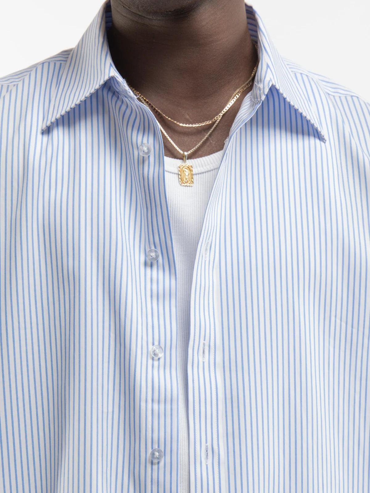 BOULEVARD SHIRT - BLUE/WHITE