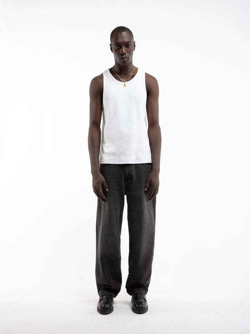 Essential Straight Fit Denim - Washed Black