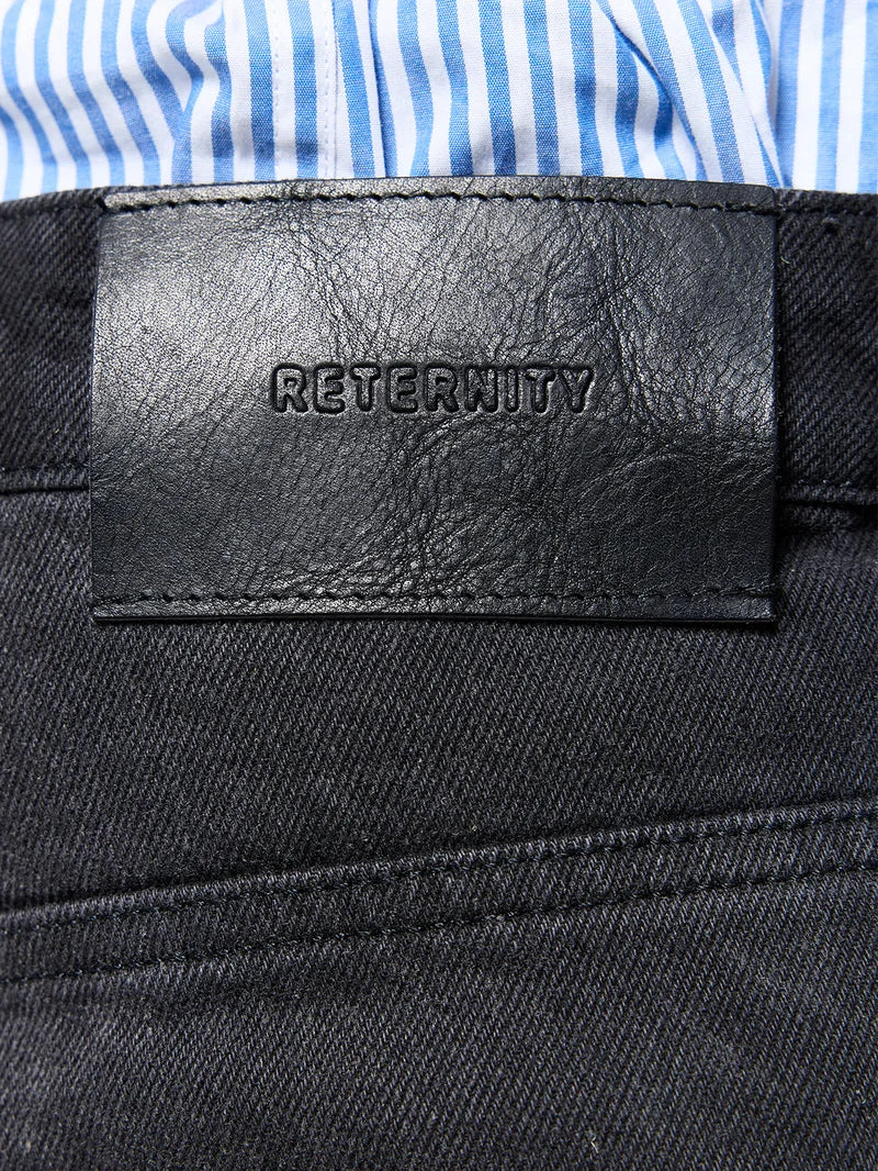 Essential Straight Fit Denim - Washed Black
