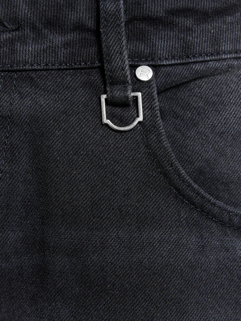 Essential Straight Fit Denim - Washed Black