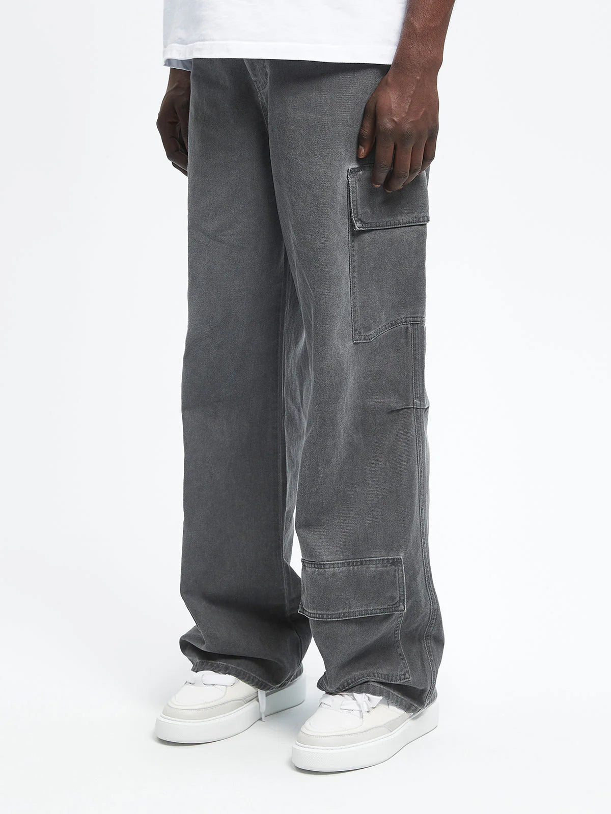 Oil washed Cargo Pants