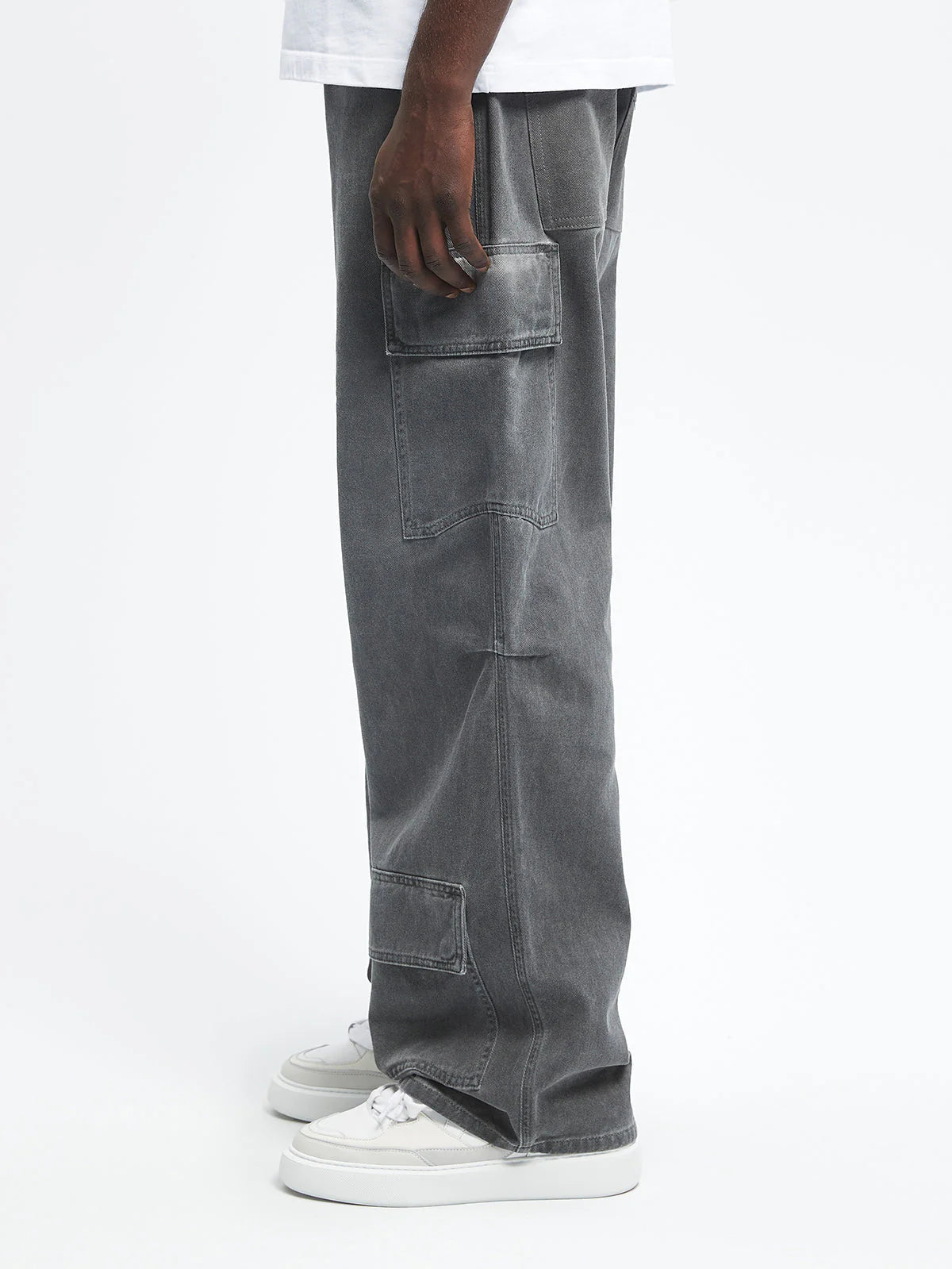 Oil washed Cargo Pants