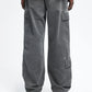 Oil washed Cargo Pants