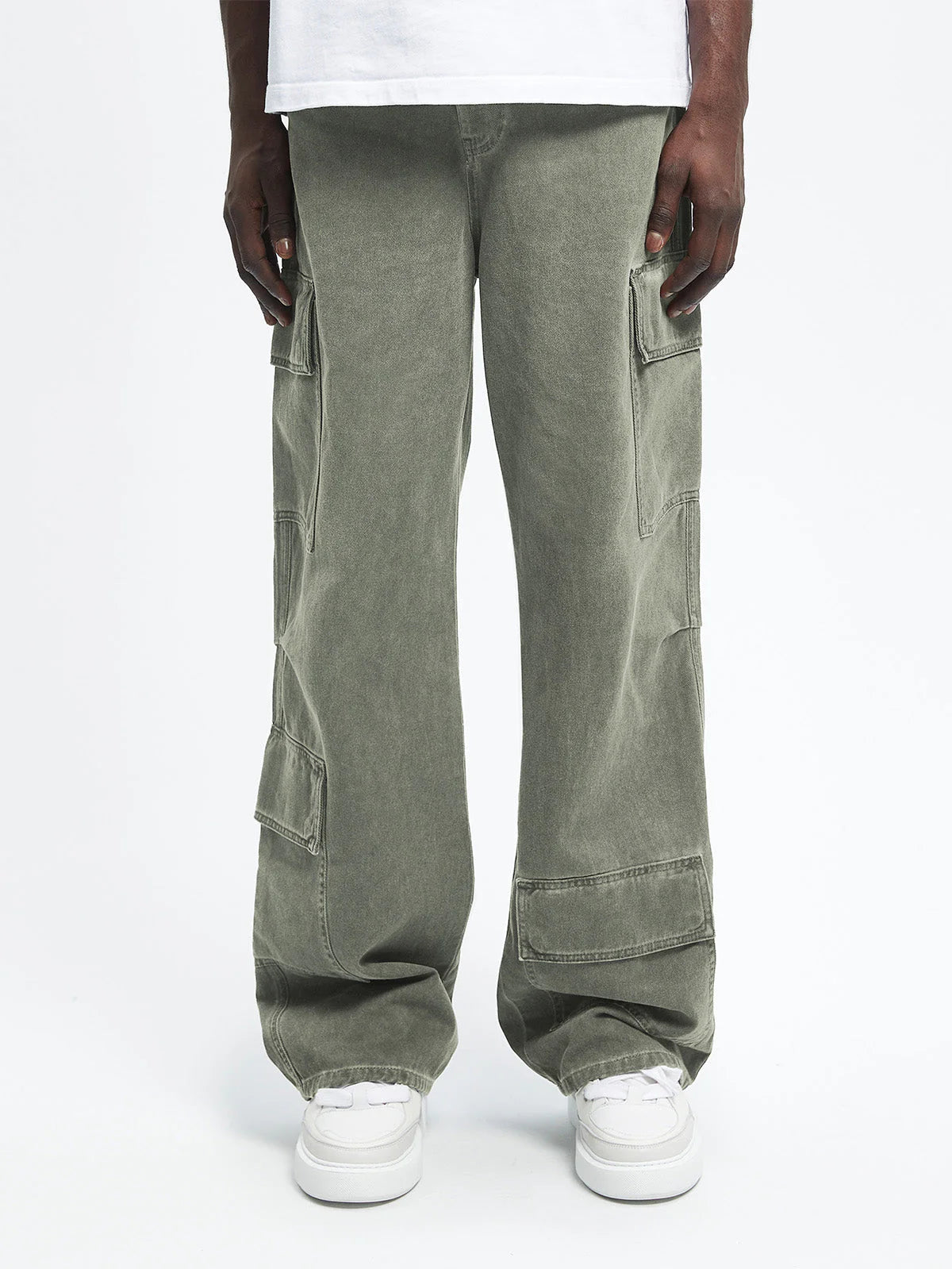 Oil Washed Cargo Pants