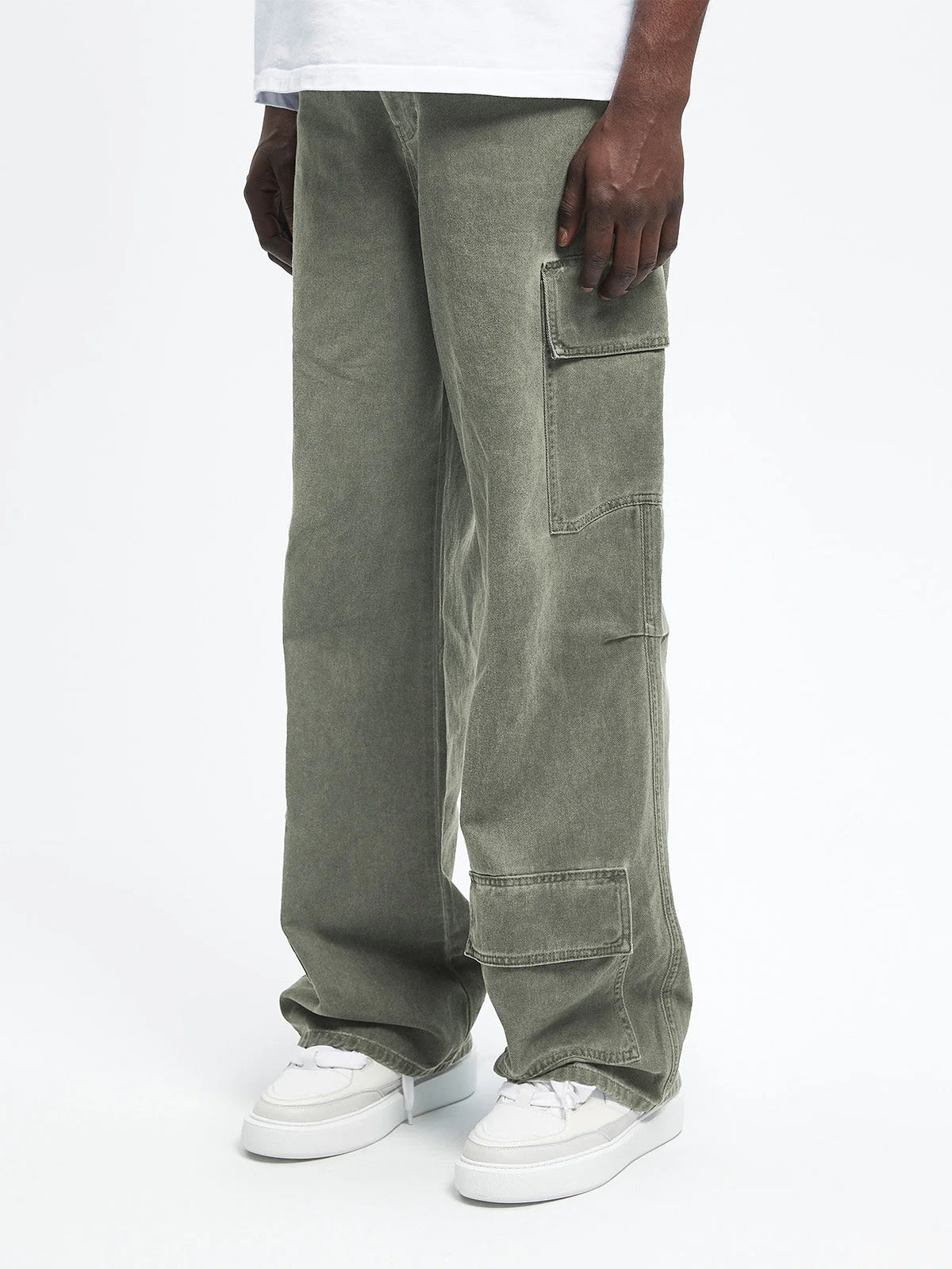 Oil Washed Cargo Pants