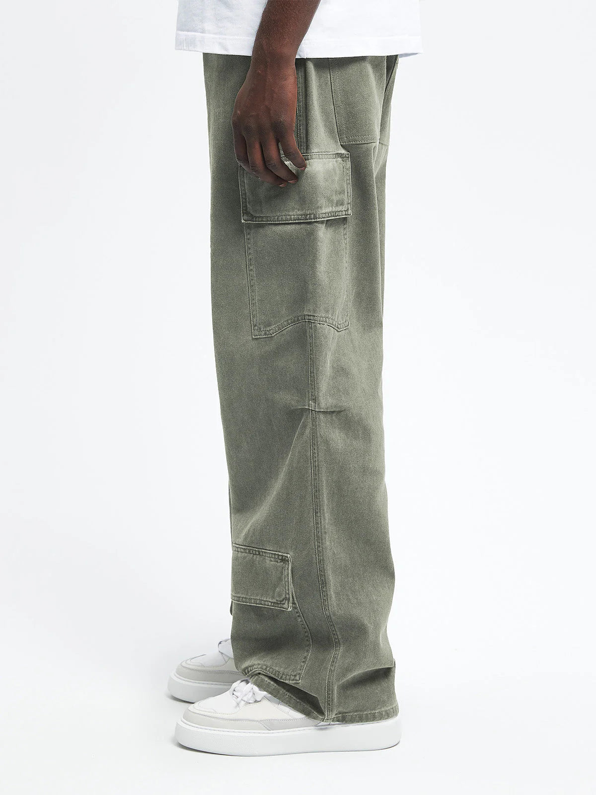 Oil Washed Cargo Pants