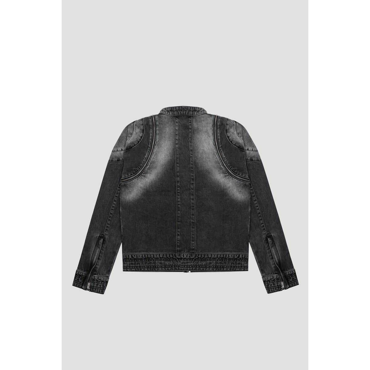 DOWNTOWN LA DENIM MOTO JACKET