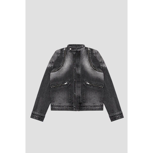 DOWNTOWN LA DENIM MOTO JACKET