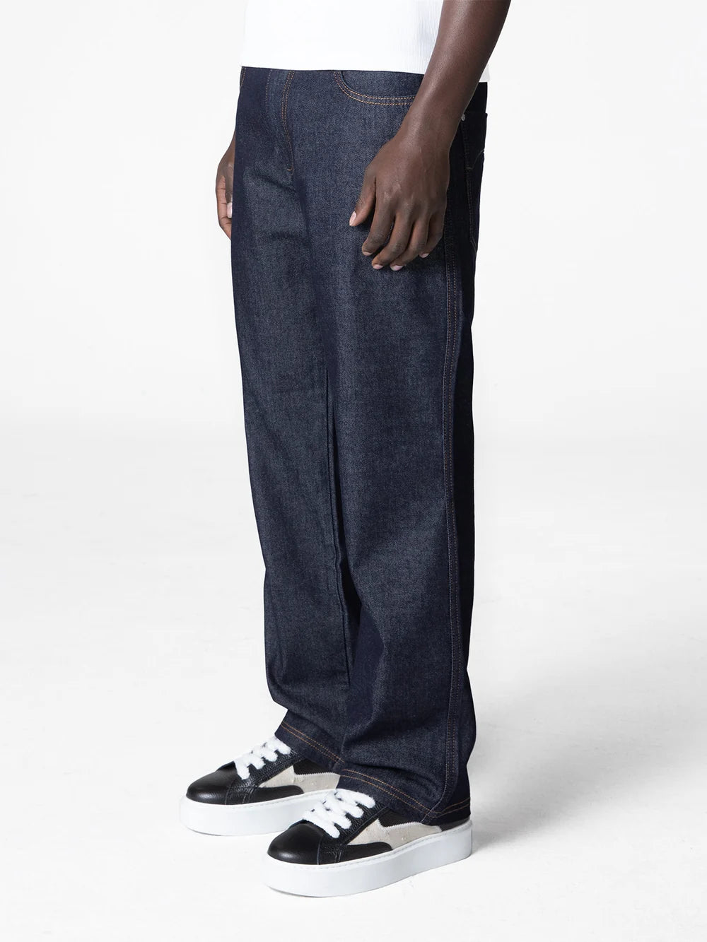 Essential Straight Fit Raw Denim - Dark Blue