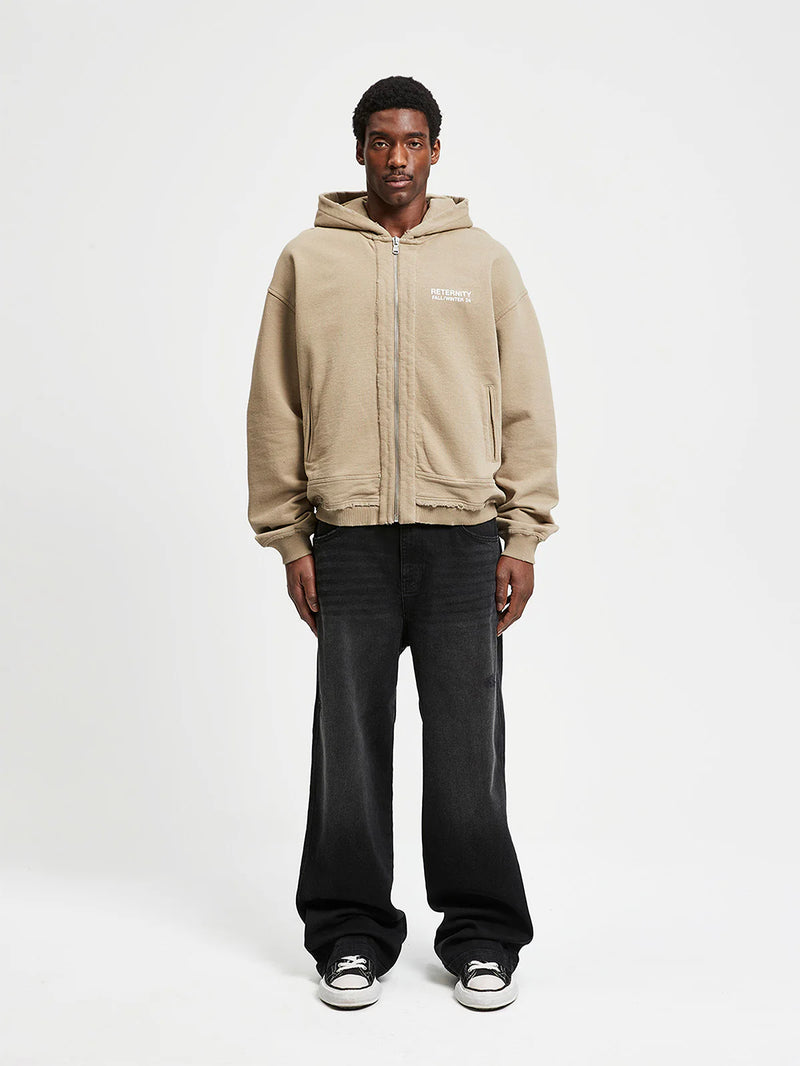 Reternity RIBBED ZIP-HOODIE – Frontansicht