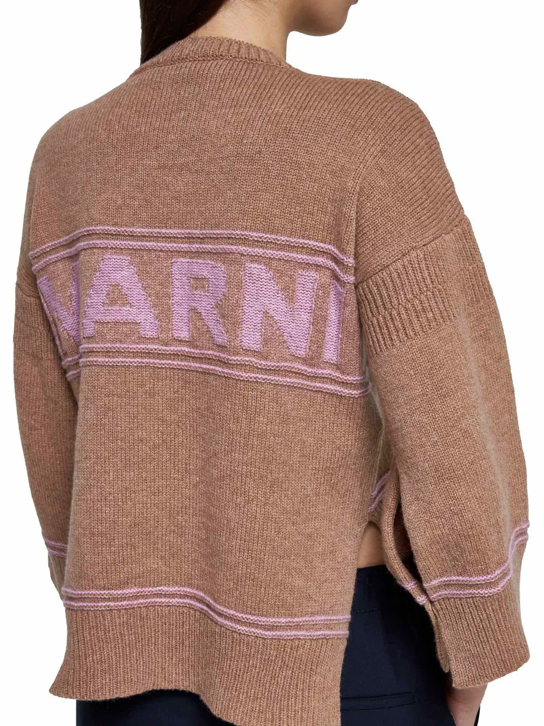 Logo virgin wool pullover