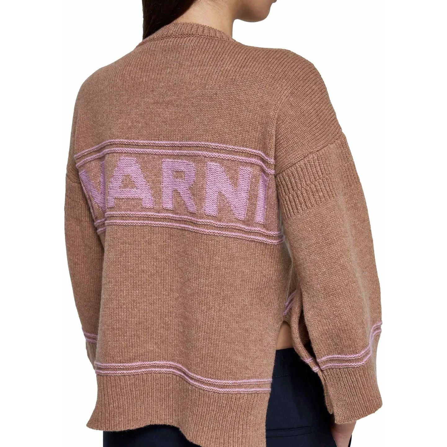 Logo virgin wool pullover