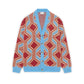 Drôle de Monsieur Le Cardigan Mohair Géométrique – Frontansicht
