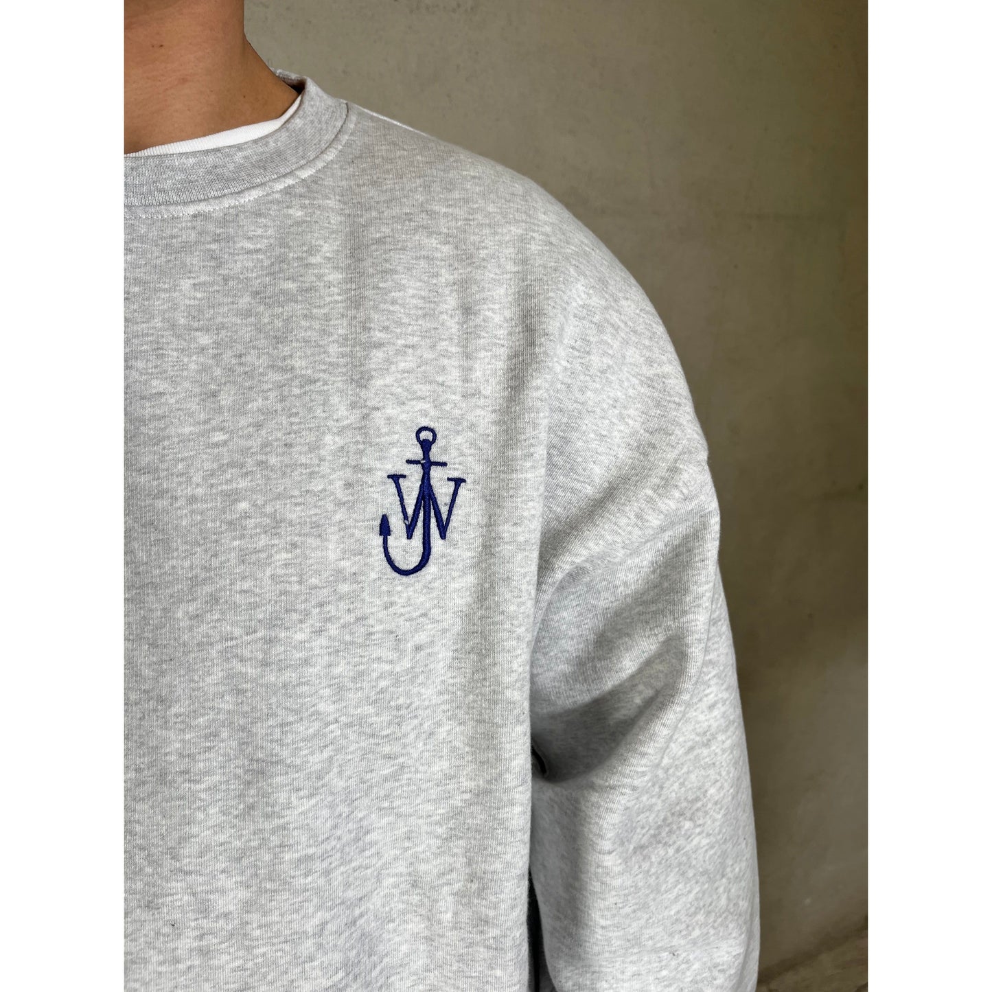 ANCHOR EMBROIDERY BACK PRINT SWEATSHIRT