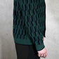 Drôle de Monsieur Le Cardigan Torsades Bicolore – Close-up