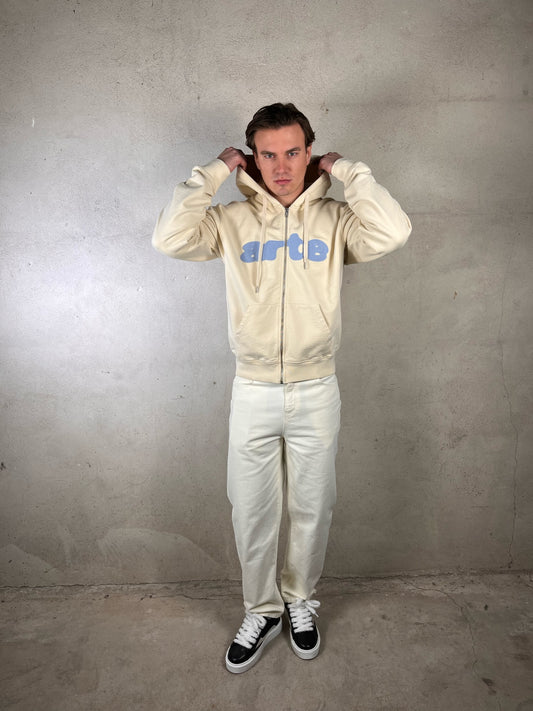 Embroidery Zip Hoodie