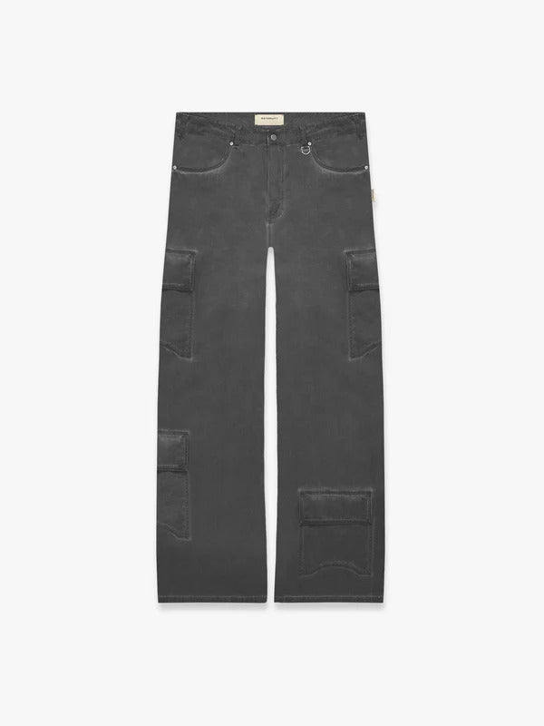Oil washed Cargo Pants