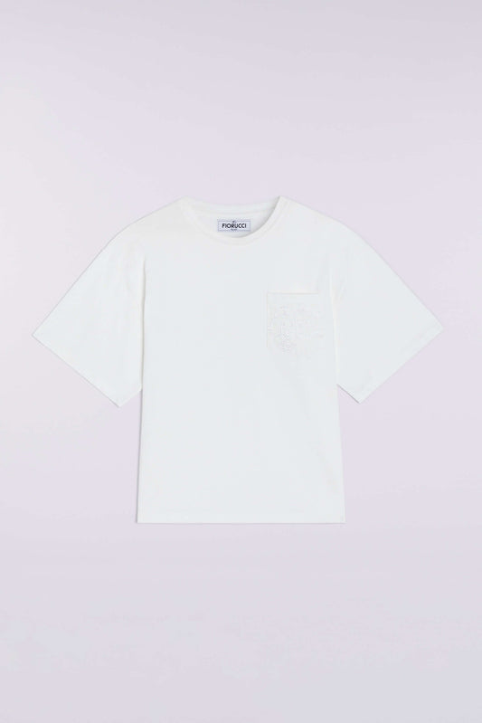 Angel Embroidered Boxy T-Shirt