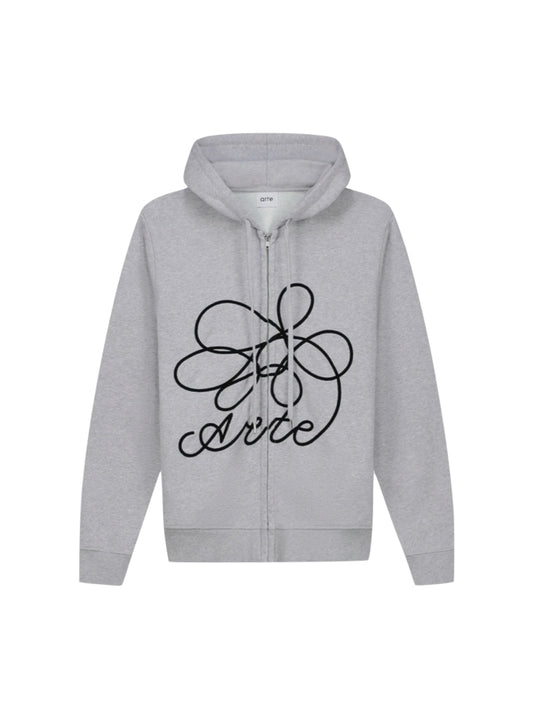 Flower Logo Zip Hoodie