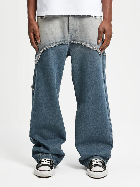 SPRAYED SPLIT DENIM