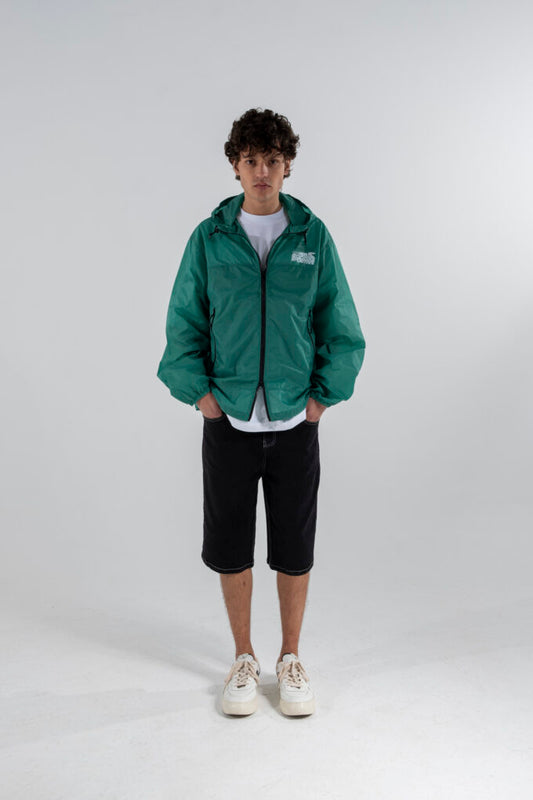 Denim contrast thread short