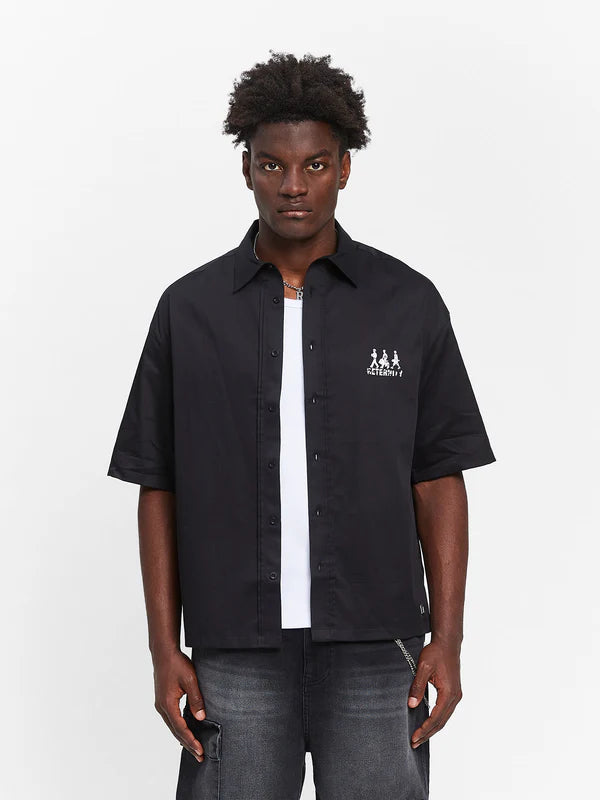 Reternity CREATIVE DEPT LOGO BUTTON SHIRT – Frontansicht