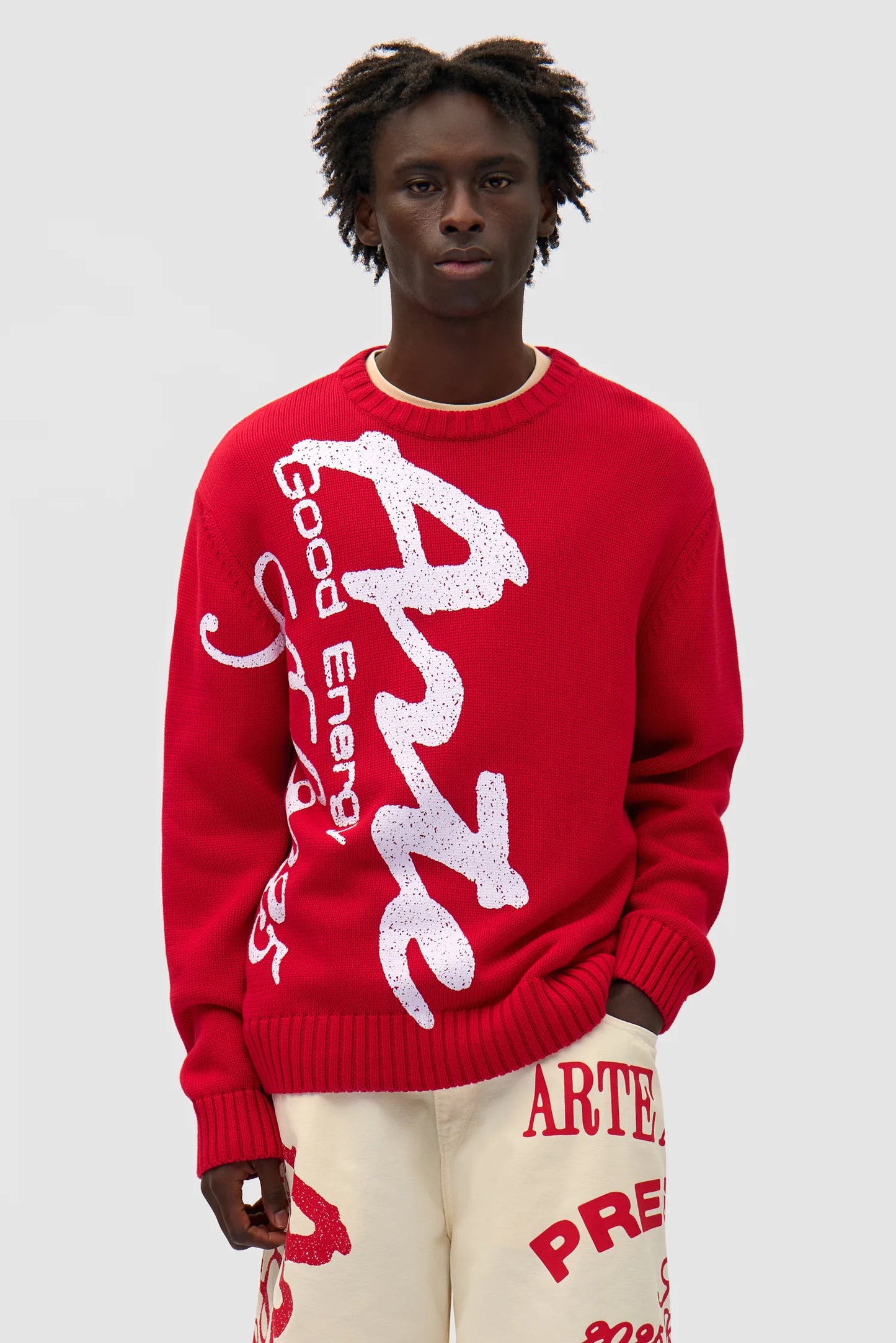 Big Print Knit Sweater