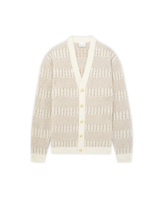 Le Cardigan Torsades Bicolore