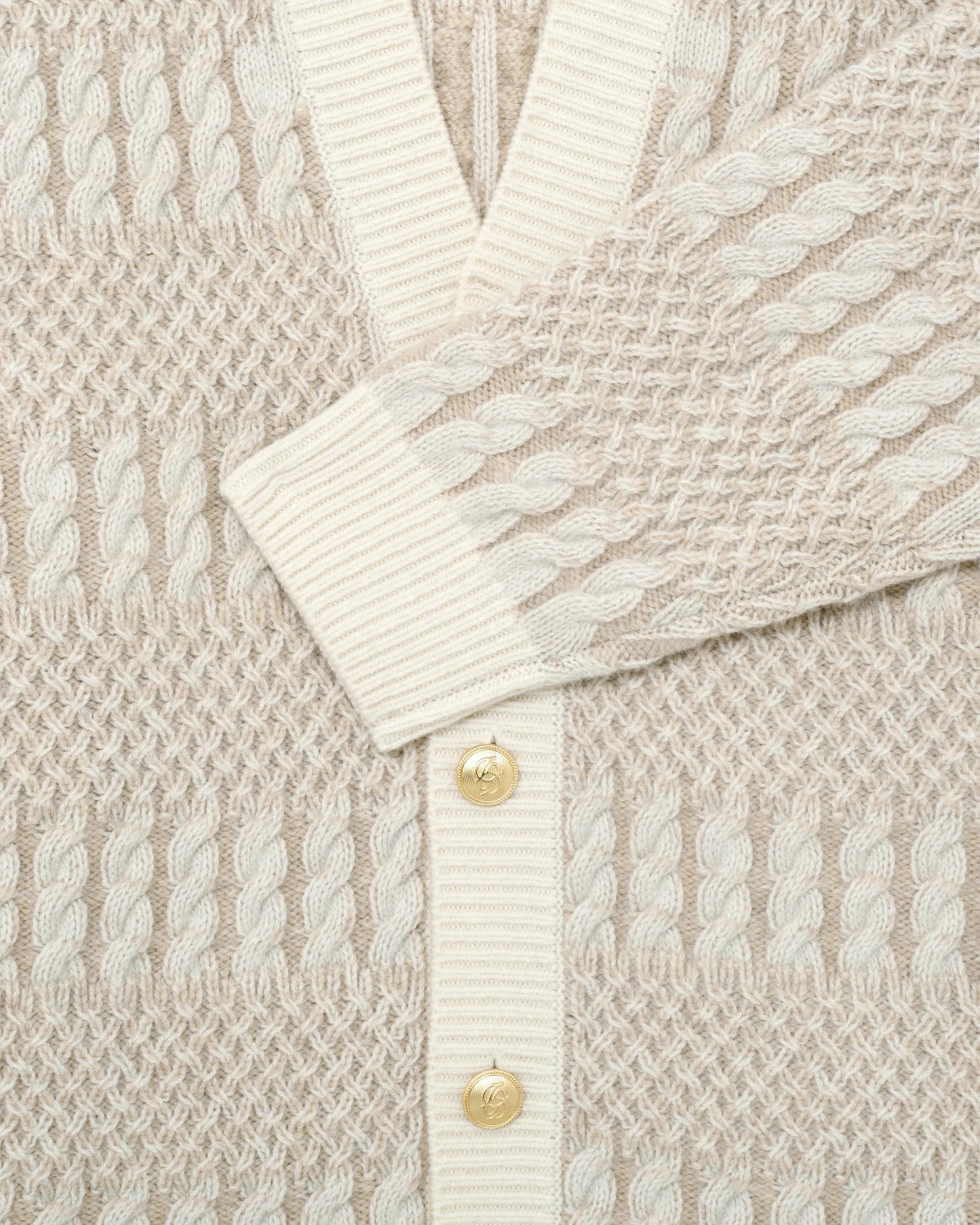 Le Cardigan Torsades Bicolore