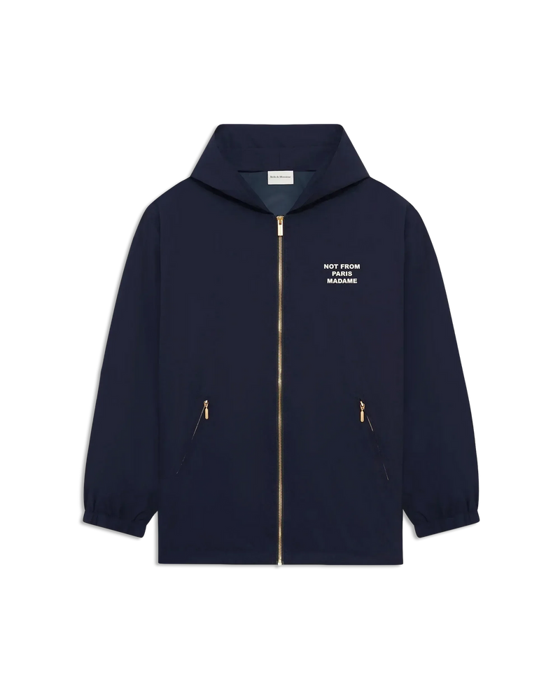 Drôle de Monsieur La Veste Capuche Slogan – Frontansicht