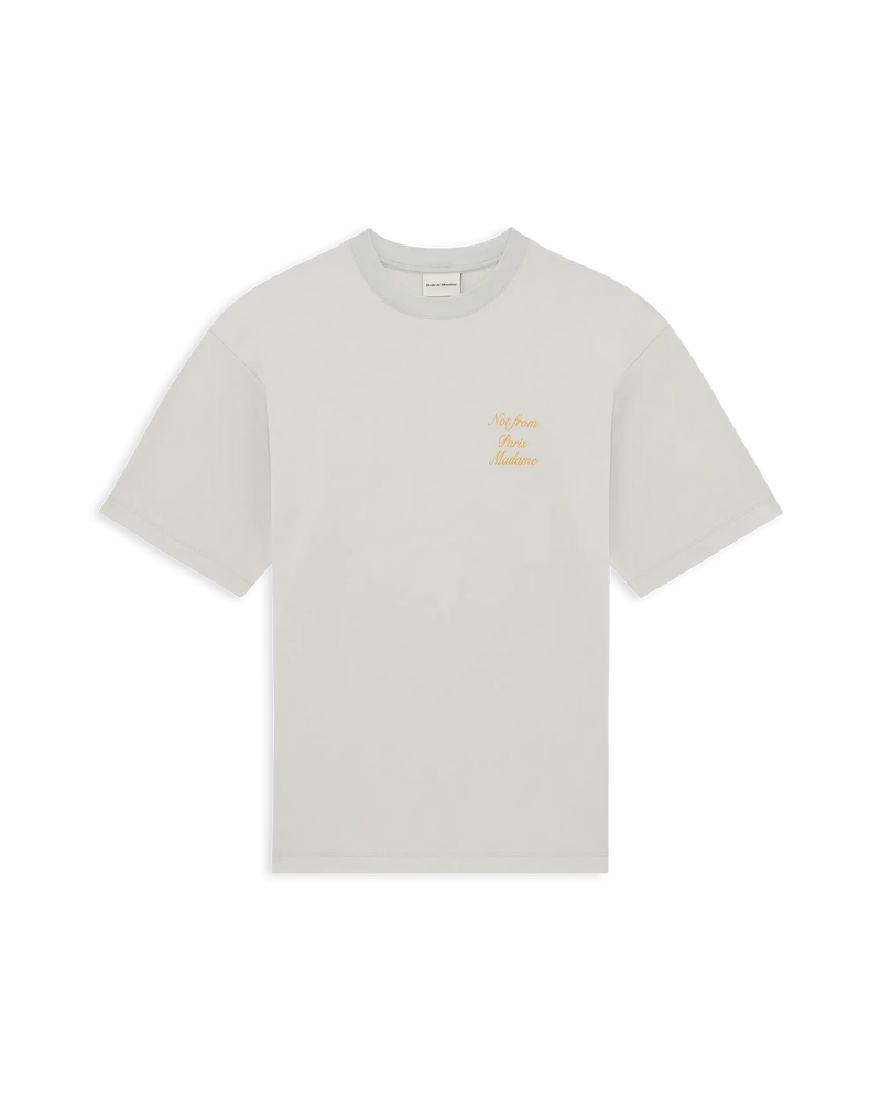 Drôle de Monsieur Le T-Shirt Slogan Calligraphy – Frontansicht