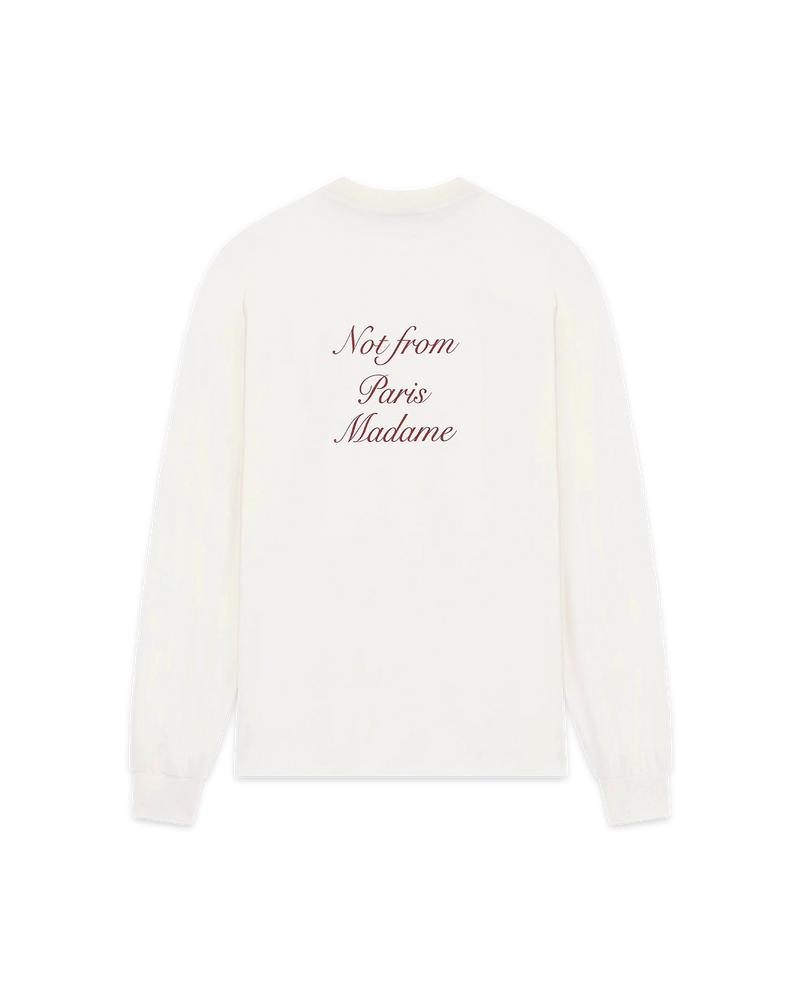 Drôle de Monsieur Le T-Shirt Slogan Calligraphy – Frontansicht