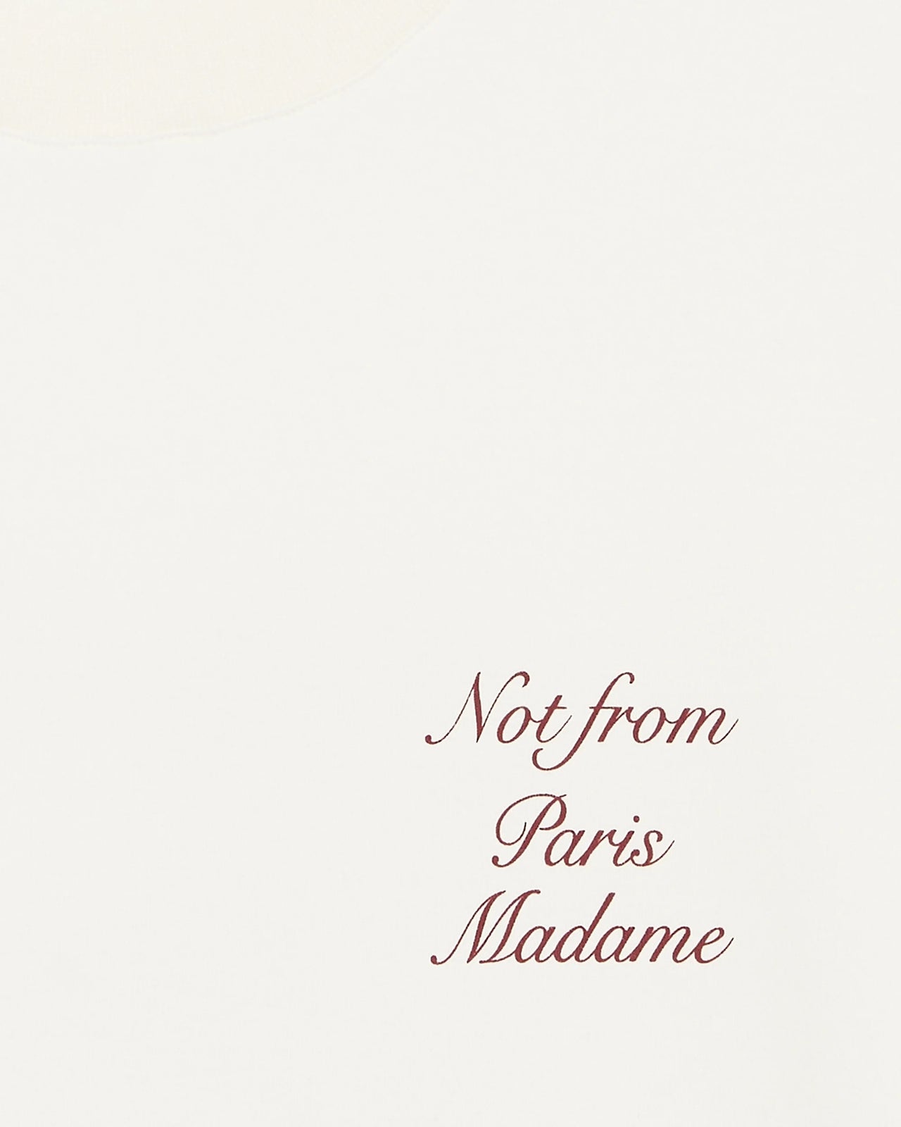 Le T-Shirt Slogan Calligraphy