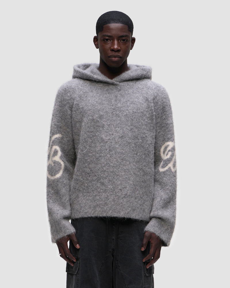 WRSTBHVR MIXAM KNIT HOODIE – Frontansicht