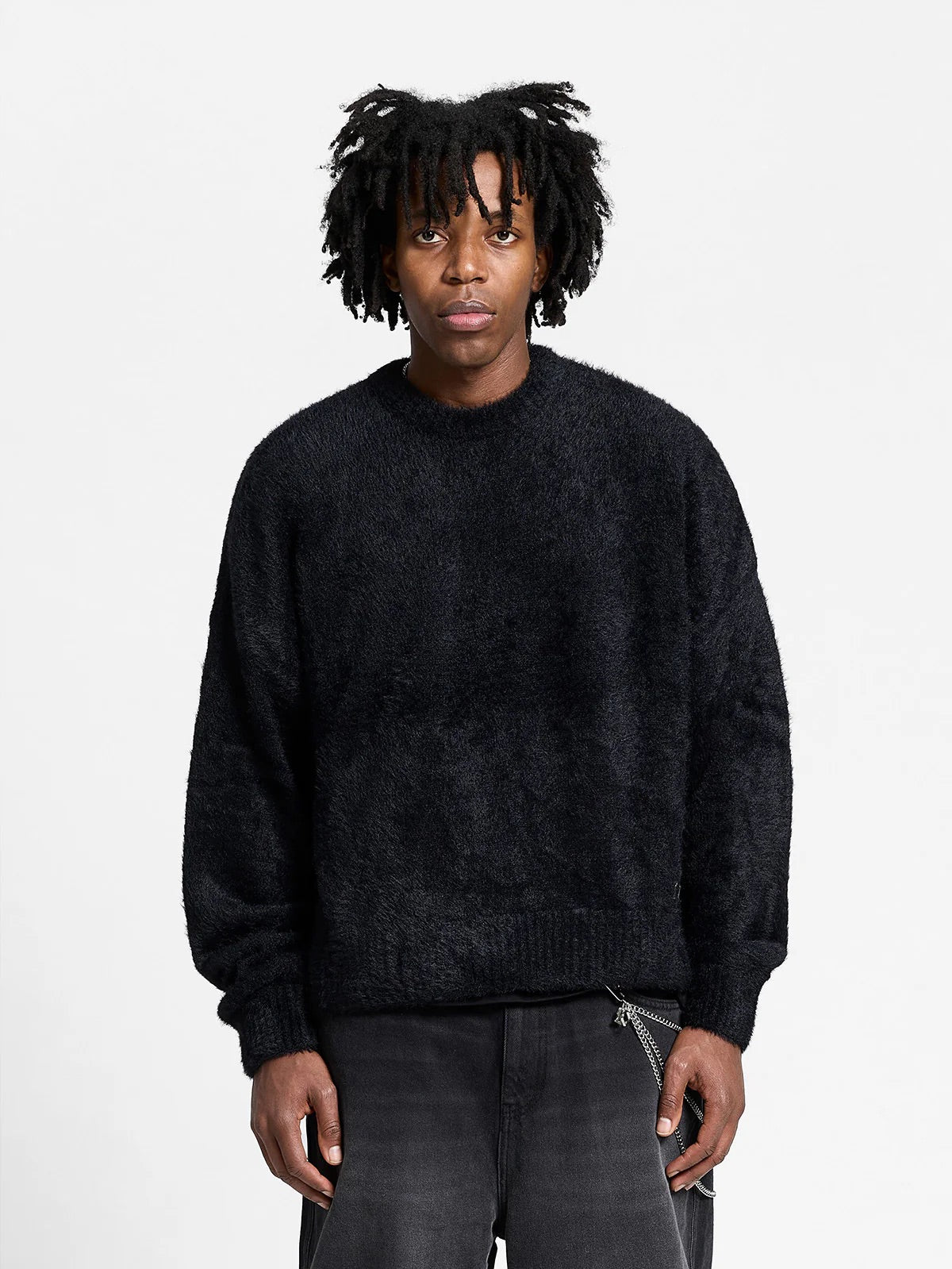 ESSENTIAL FURRY KNIT SWEATER