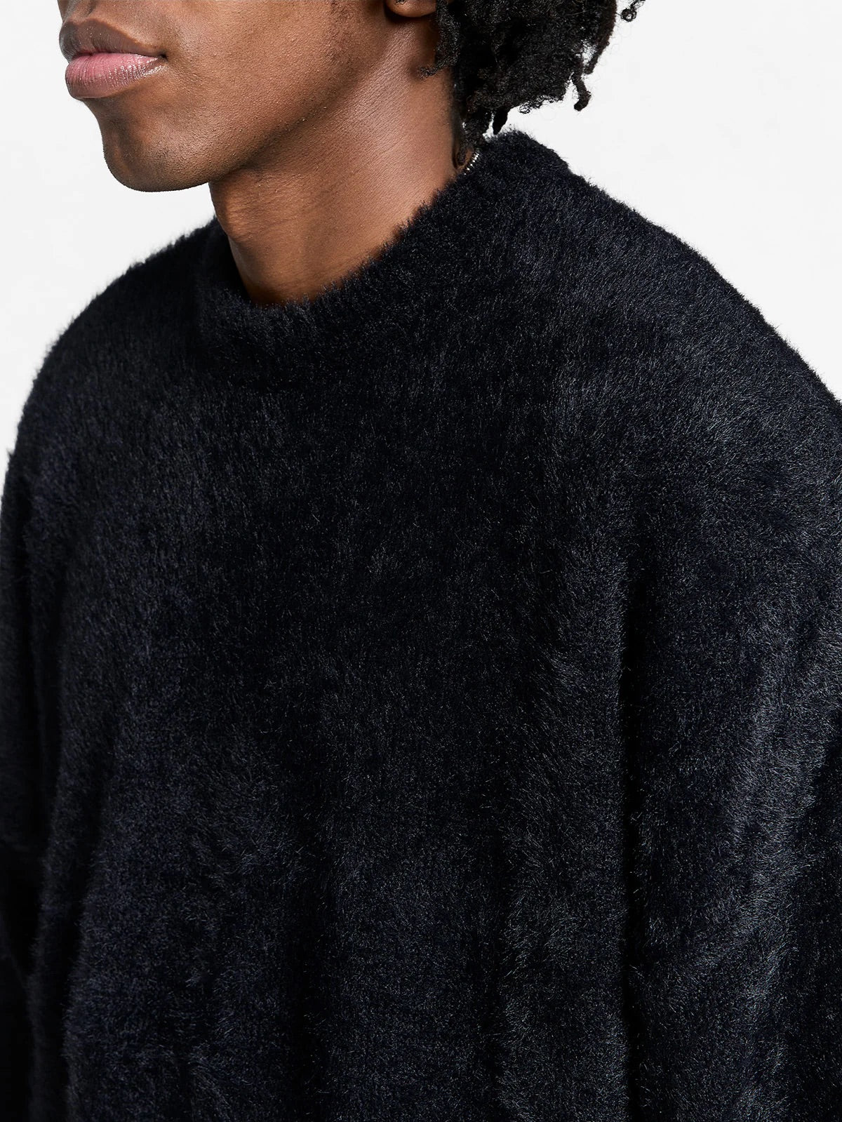 ESSENTIAL FURRY KNIT SWEATER