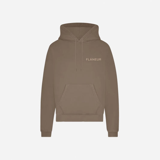 Double Logo Washed Hoodie