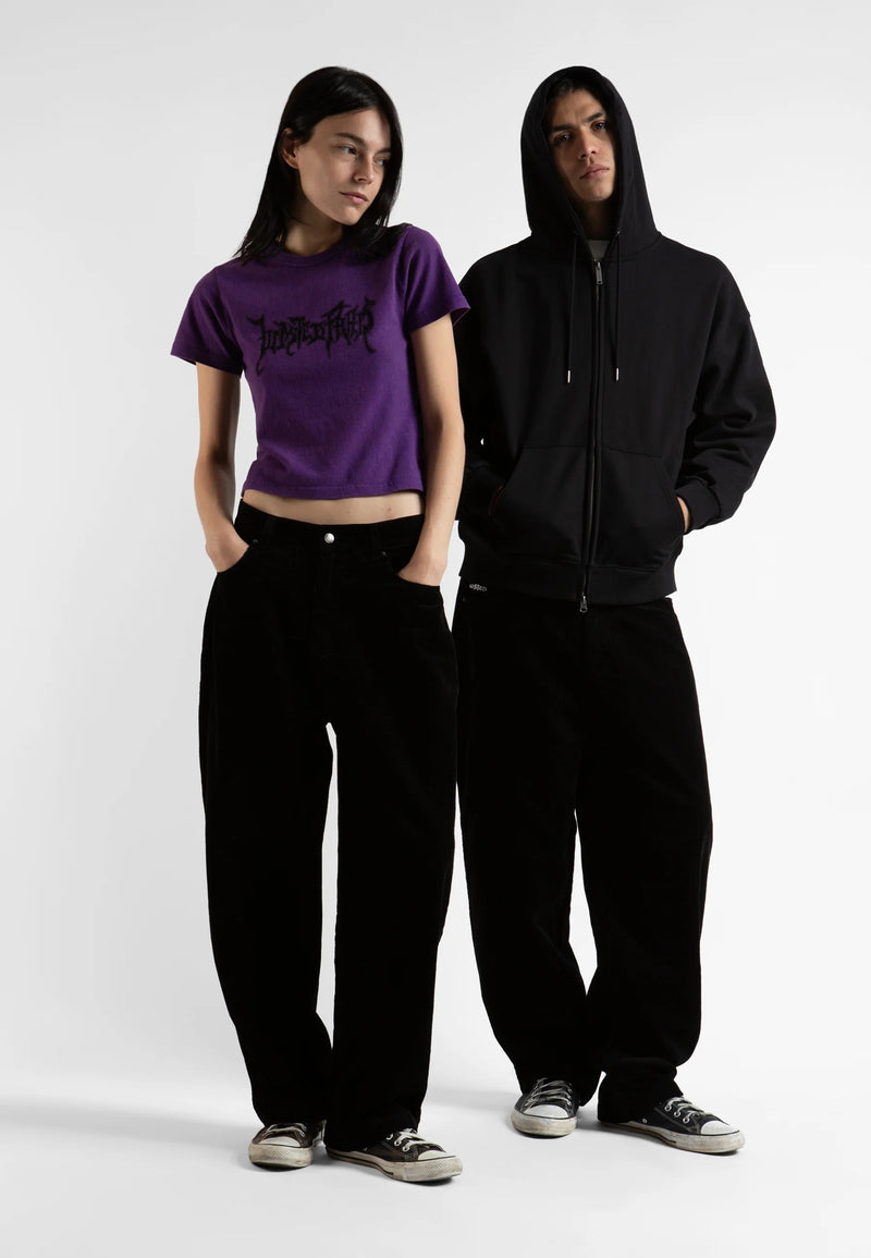 Wasted Paris Acid Corduroy Casper Pant Black – Frontansicht