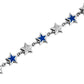 Blue Enameled Stars Bracelet