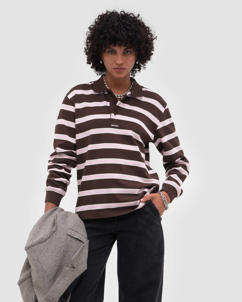 WRSTBHVR Seth Polo Longsleeve – Frontansicht