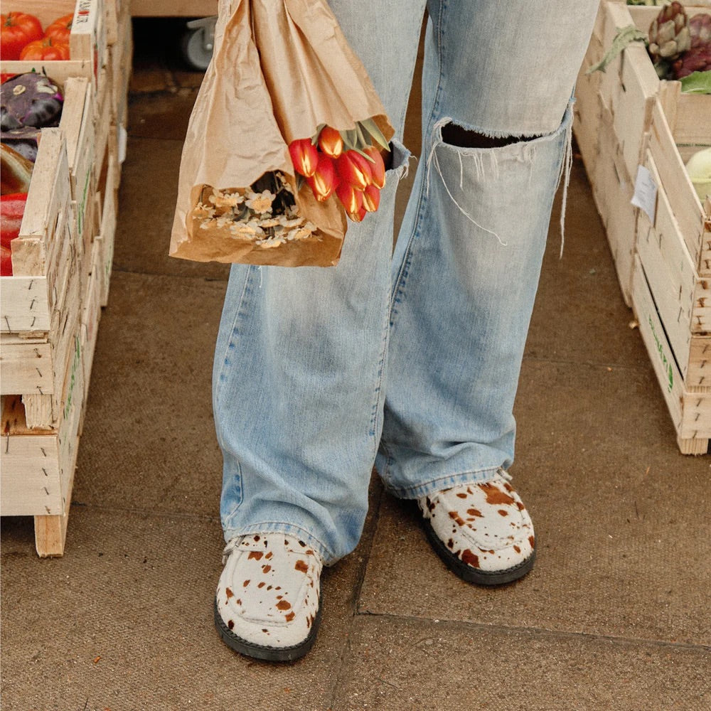 Winston Brown Cow Mule