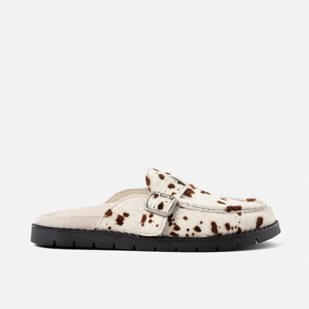 Winston Brown Cow Mule