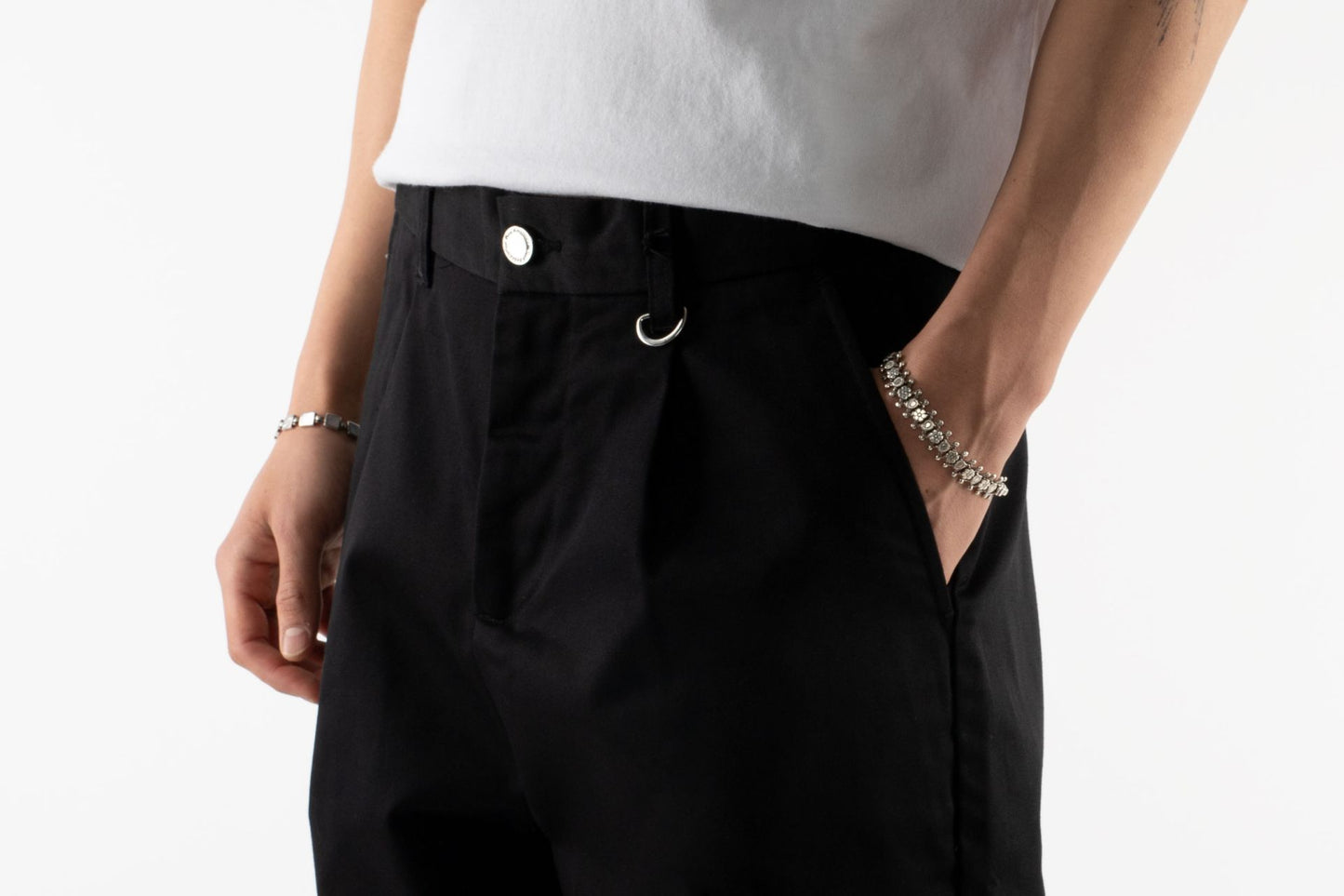 Reworked Trousers Black